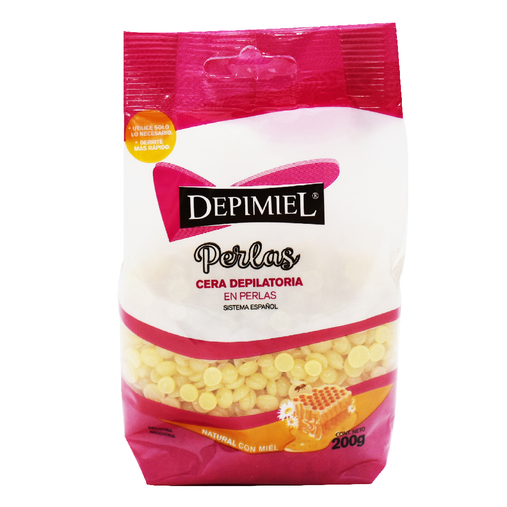 DEPIMIEL CERA EN PERLAS NATURAL CON MIEL X 200 G.